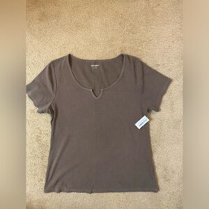 Ribbed T shirt